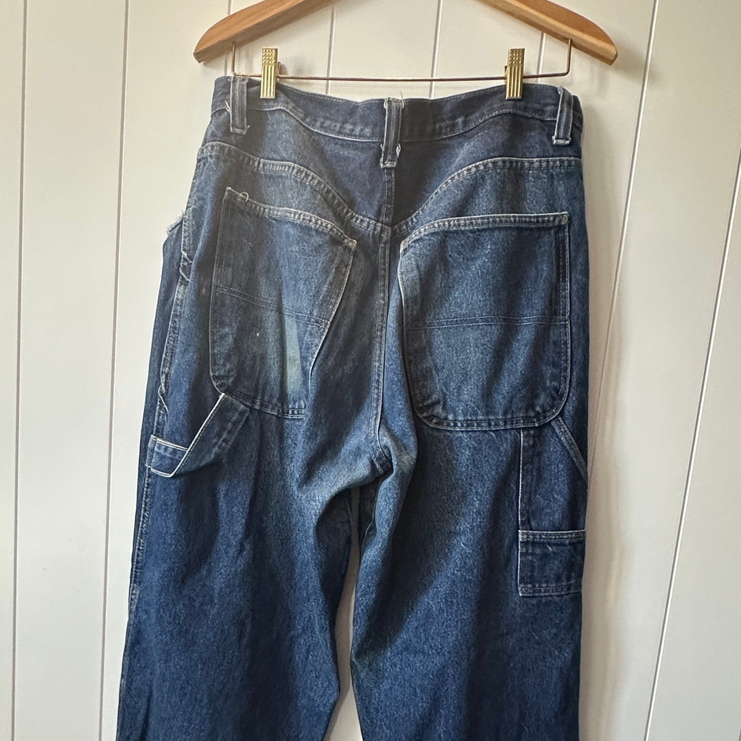 Vintage Worn Y2K Baggy Carpenter Jeans  - Measured Size: 34x33