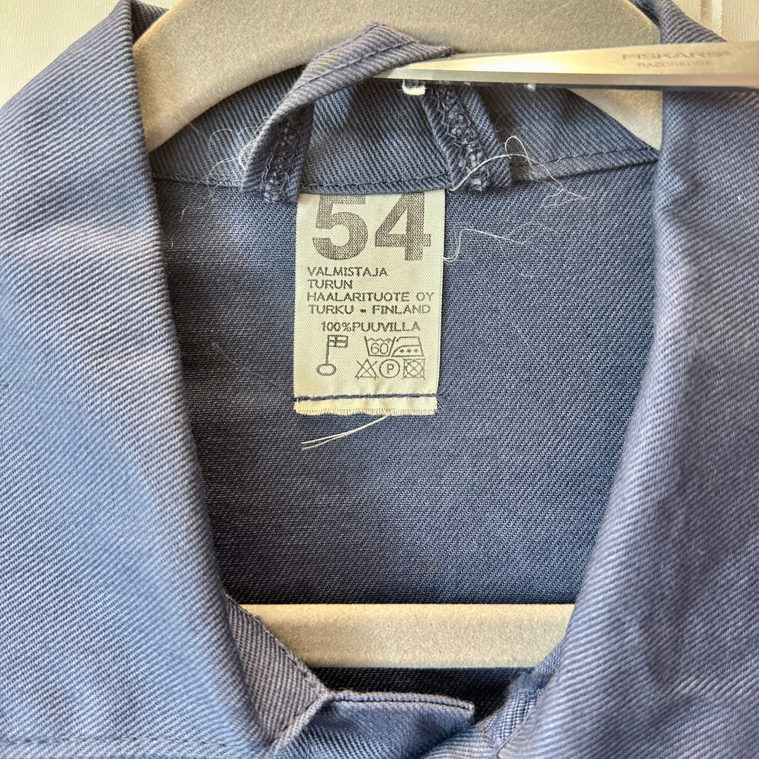 Vintage Blue European Cotton Chore Jacket - XL