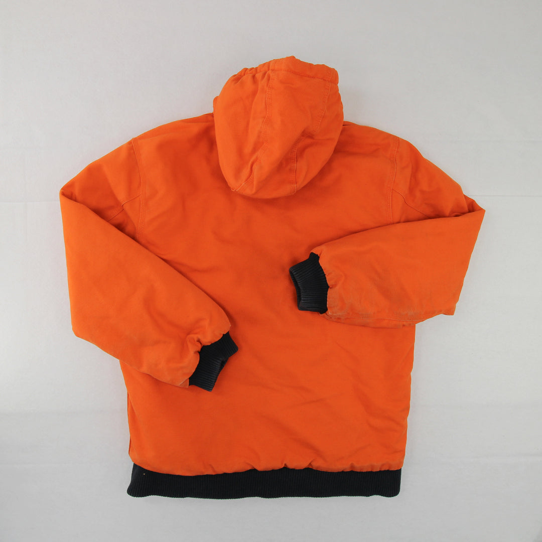 Youth Carhartt Orange Duck Active Hooded Jacket Large (14-16)