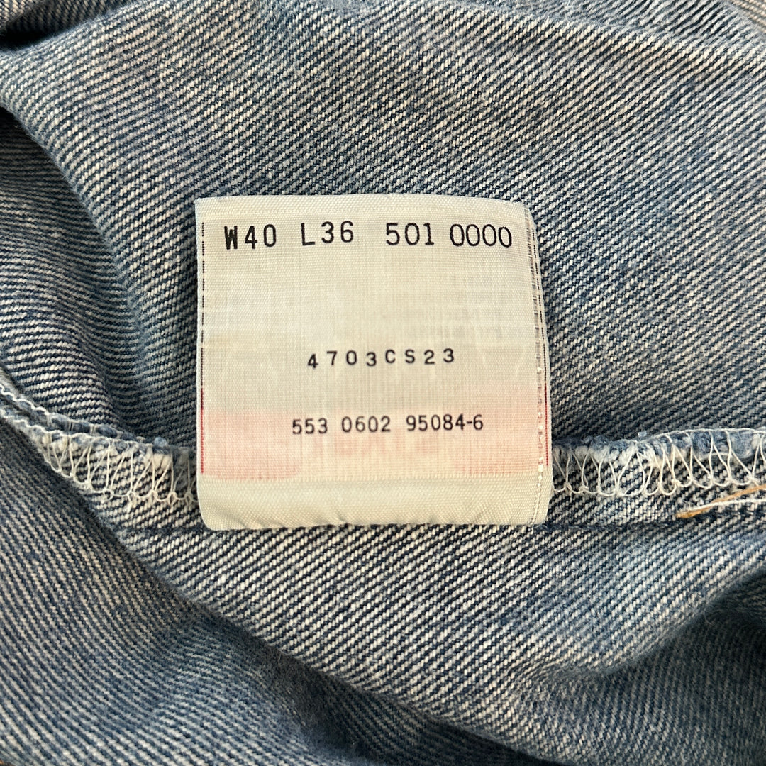 Levi's Vintage 501 Straight Leg Jeans - USA - 40x36 (Actual 38x34)