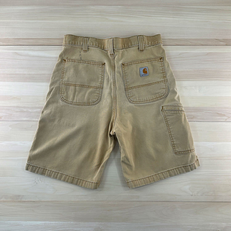 Men's Brown Carhartt Relaxed Fit Shorts -33 Waist Great Lakes Reclaimed Denim