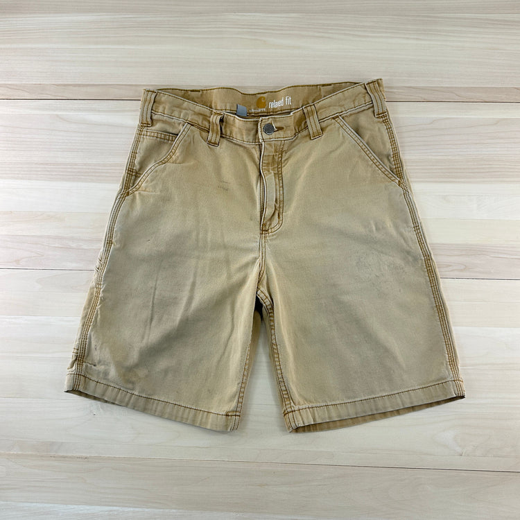 Men's Brown Carhartt Relaxed Fit Shorts -33 Waist Great Lakes Reclaimed Denim