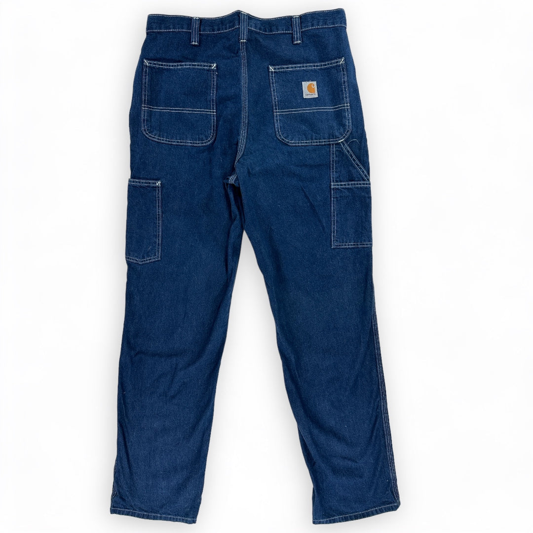 Carhartt Original Fit Work Dungaree Pant - Men's 34x34 Great Lakes Reclaimed Denim