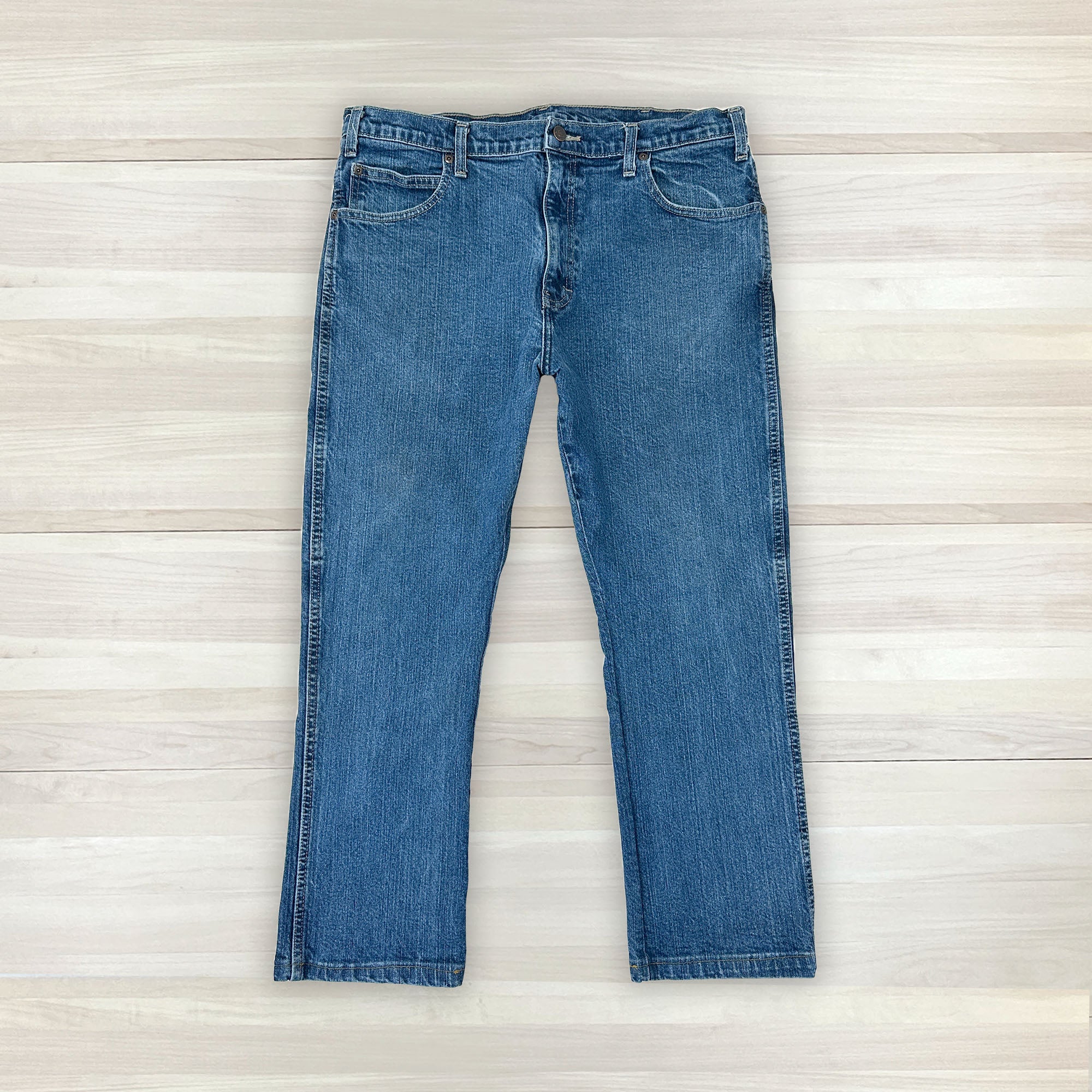 Men's Dickies Regular Fit Cotton Straight Leg Jeans - 36x30 Great Lakes Reclaimed Denim