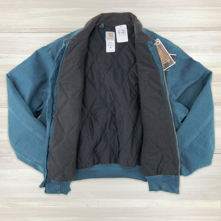 Men's Vintage Carhartt J14 DTL (Dark Teal) Santa Fe Jacket NWT - XL Great Lakes Reclaimed Denim