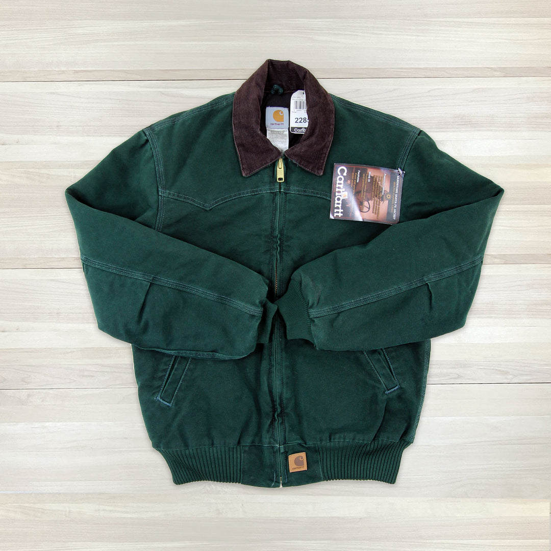 Men's Vintage Carhartt J14 SPC (Spruce) Santa Fe Jacket NWT - Small Great Lakes Reclaimed Denim