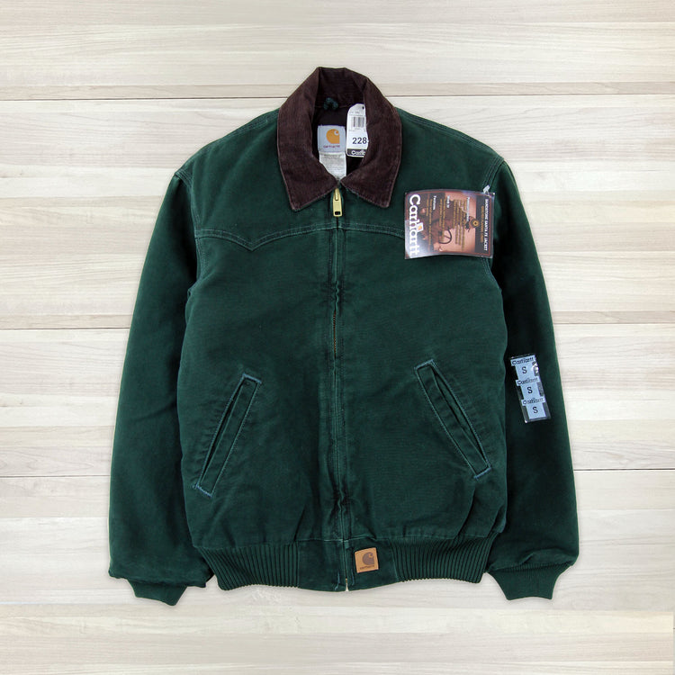 Men's Vintage Carhartt J14 SPC (Spruce) Santa Fe Jacket NWT - Small Great Lakes Reclaimed Denim