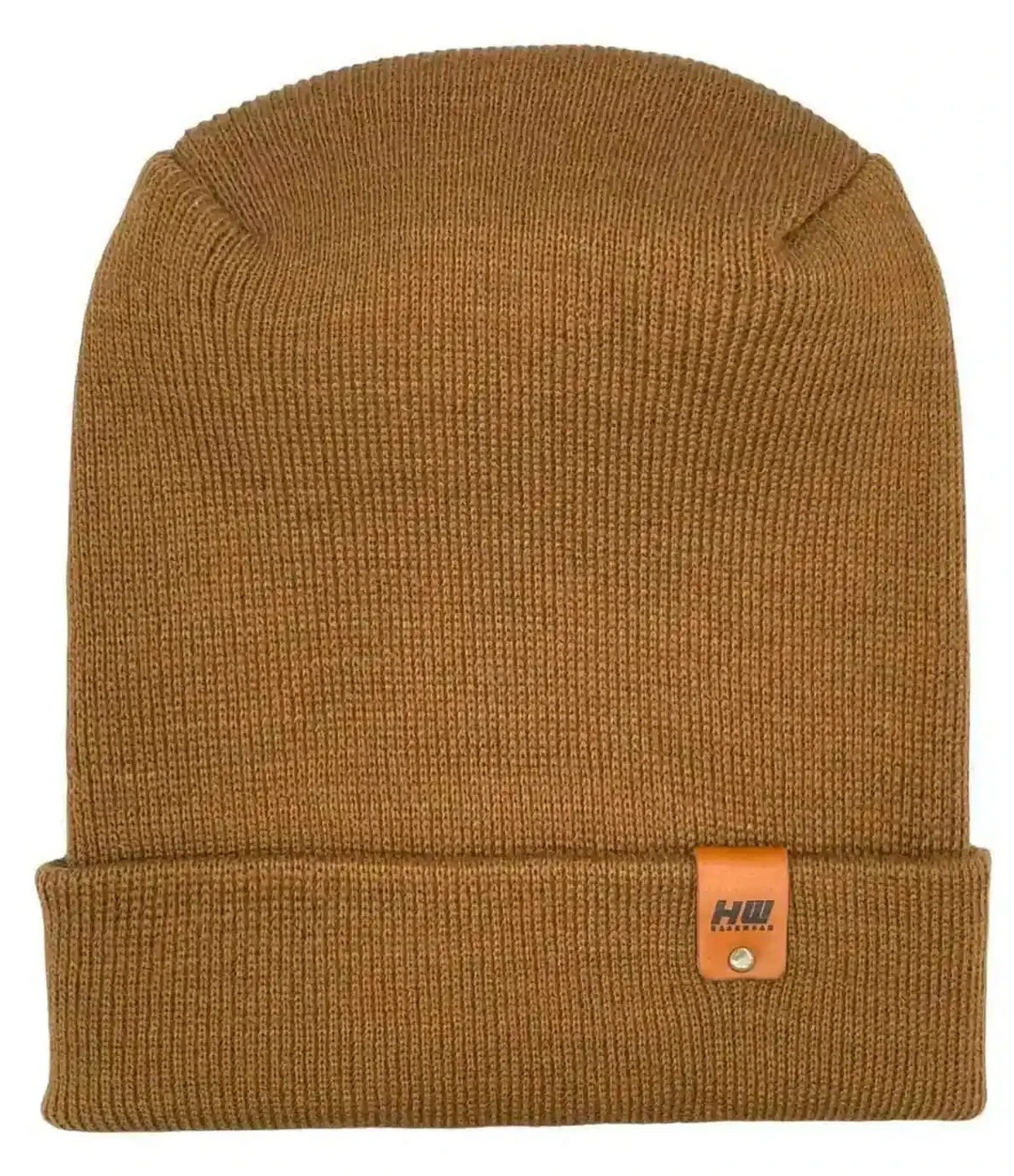 NEW HAAKWEAR H-Stitch Cuffed Beanie - Patented Design, Made in USA - Camel Brown