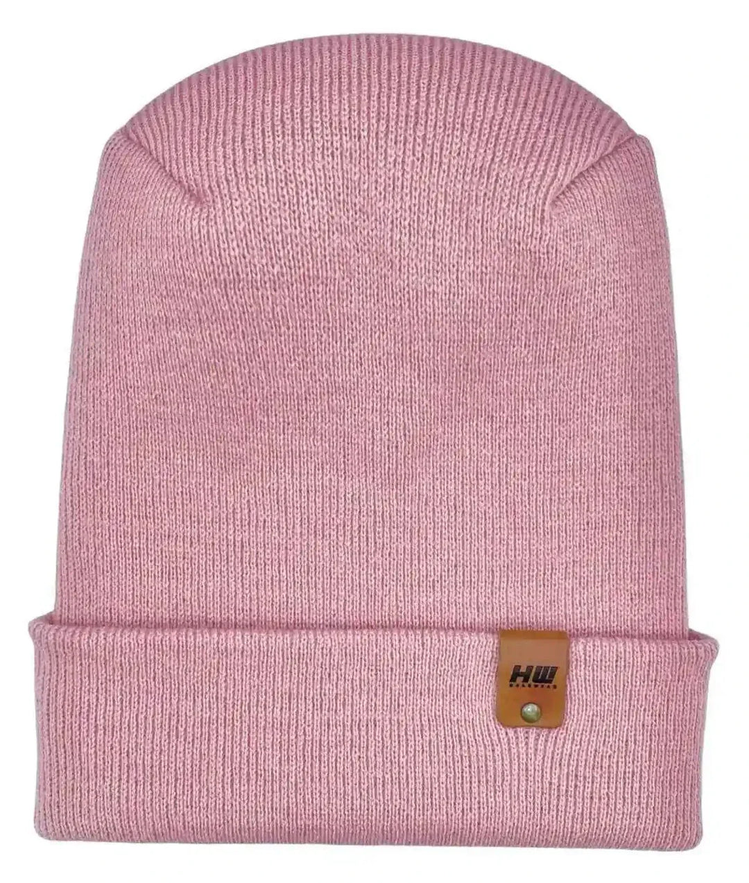 NEW HAAKWEAR H-Stitch Cuffed Beanie - Designed and Made in USA (Patented Design) - Pearl Pink