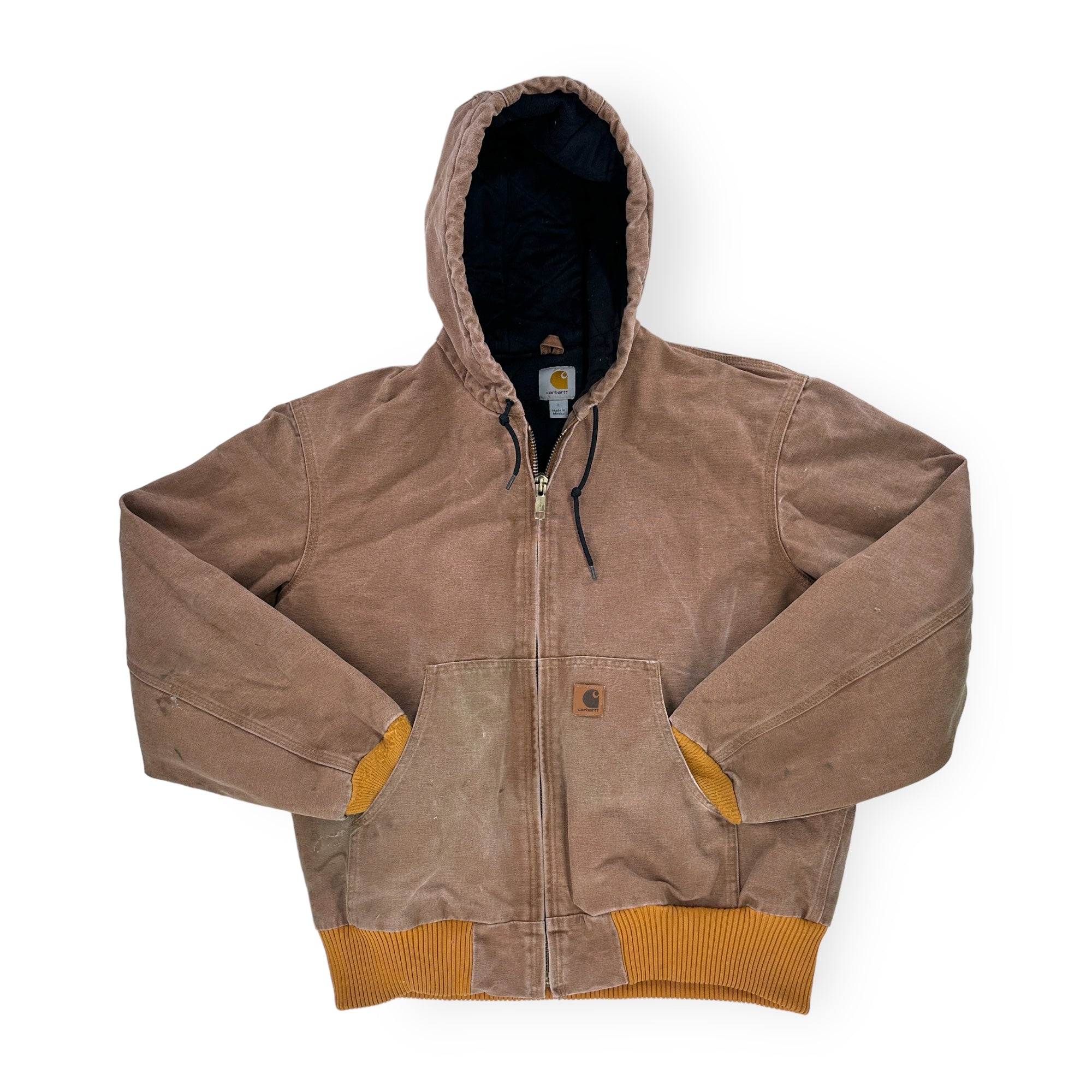 Thrashed and Dyed Carhartt J130 Jacket - Large Great Lakes Reclaimed Denim