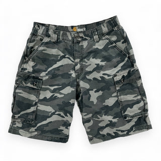 Carhartt Relaxed Fit Camo Canvas Shorts - Size 36 (34" Waist) Great Lakes Reclaimed Denim