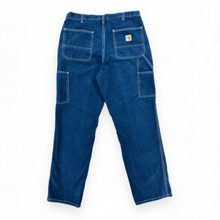 Carhartt FR Carpenters Jeans Men's 34x34 Great Lakes Reclaimed Denim