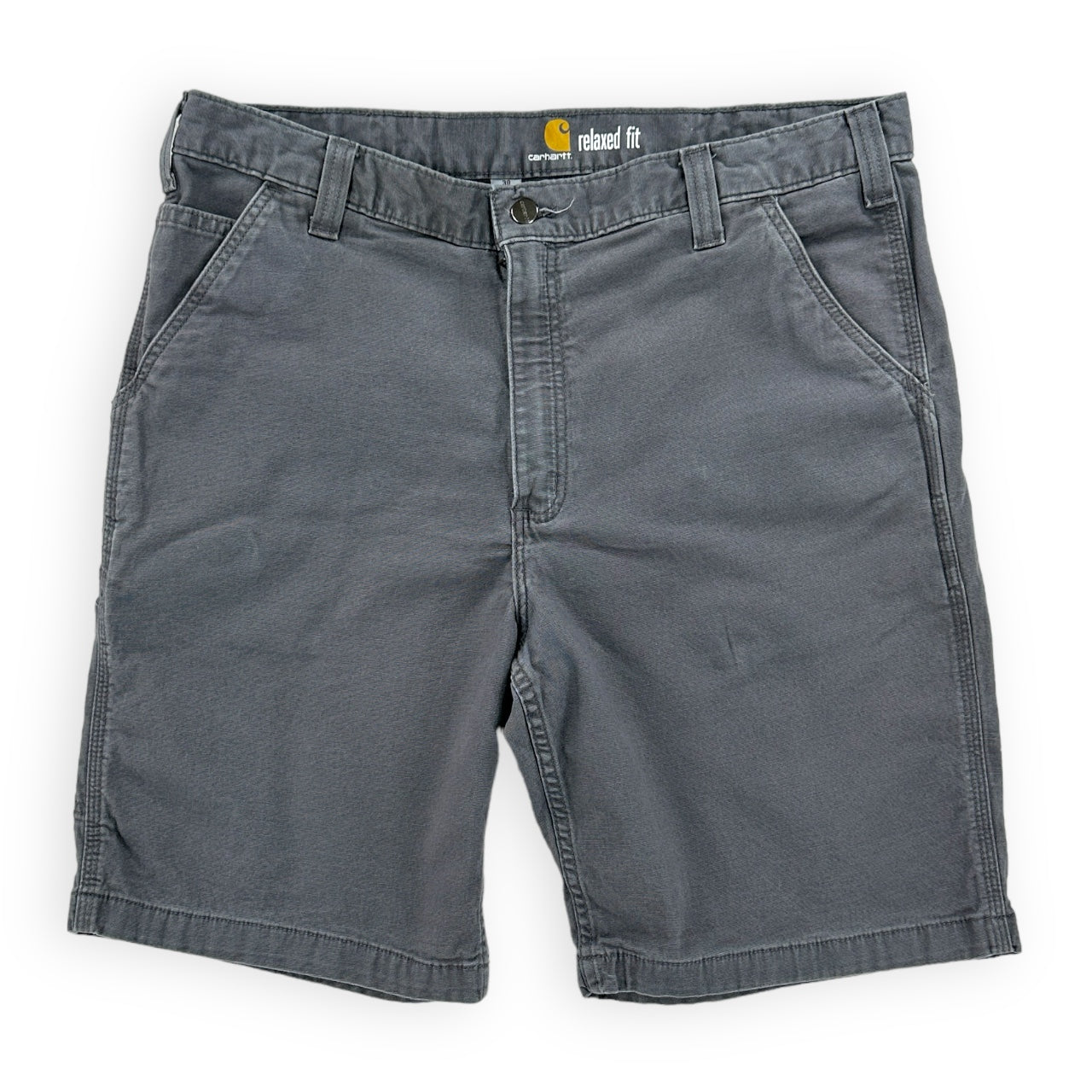 Carhartt Rugged Flex Relaxed Fit Canvas Shorts - Men's 38 Great Lakes Reclaimed Denim