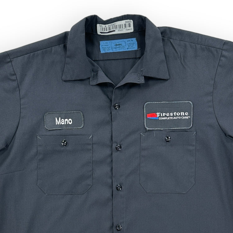 Short Sleeve Work Shirt - Mano, Firestone Great Lakes Reclaimed Denim