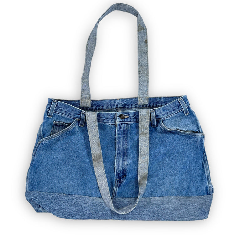 Thrashed Recycled Dickies Jean Tote Bag Great Lakes Reclaimed Denim