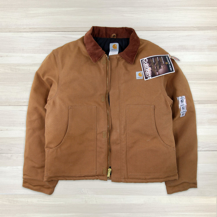 Vintage J02 BRN Carhartt Firm Duck Traditional Jacket - 40 (medium) Great Lakes Reclaimed Denim