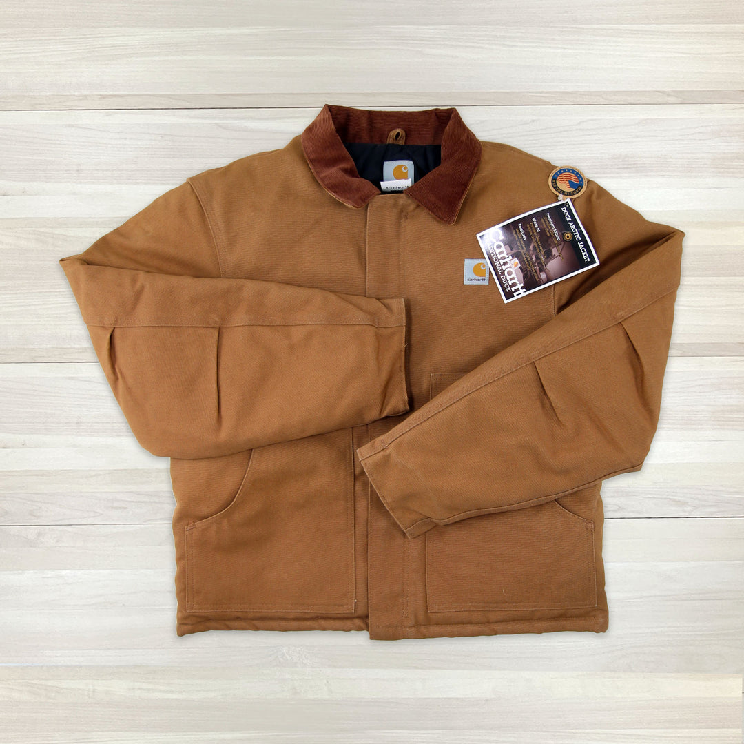 Vintage J02 BRN Carhartt Firm Duck Traditional Jacket - 40 (medium) Great Lakes Reclaimed Denim