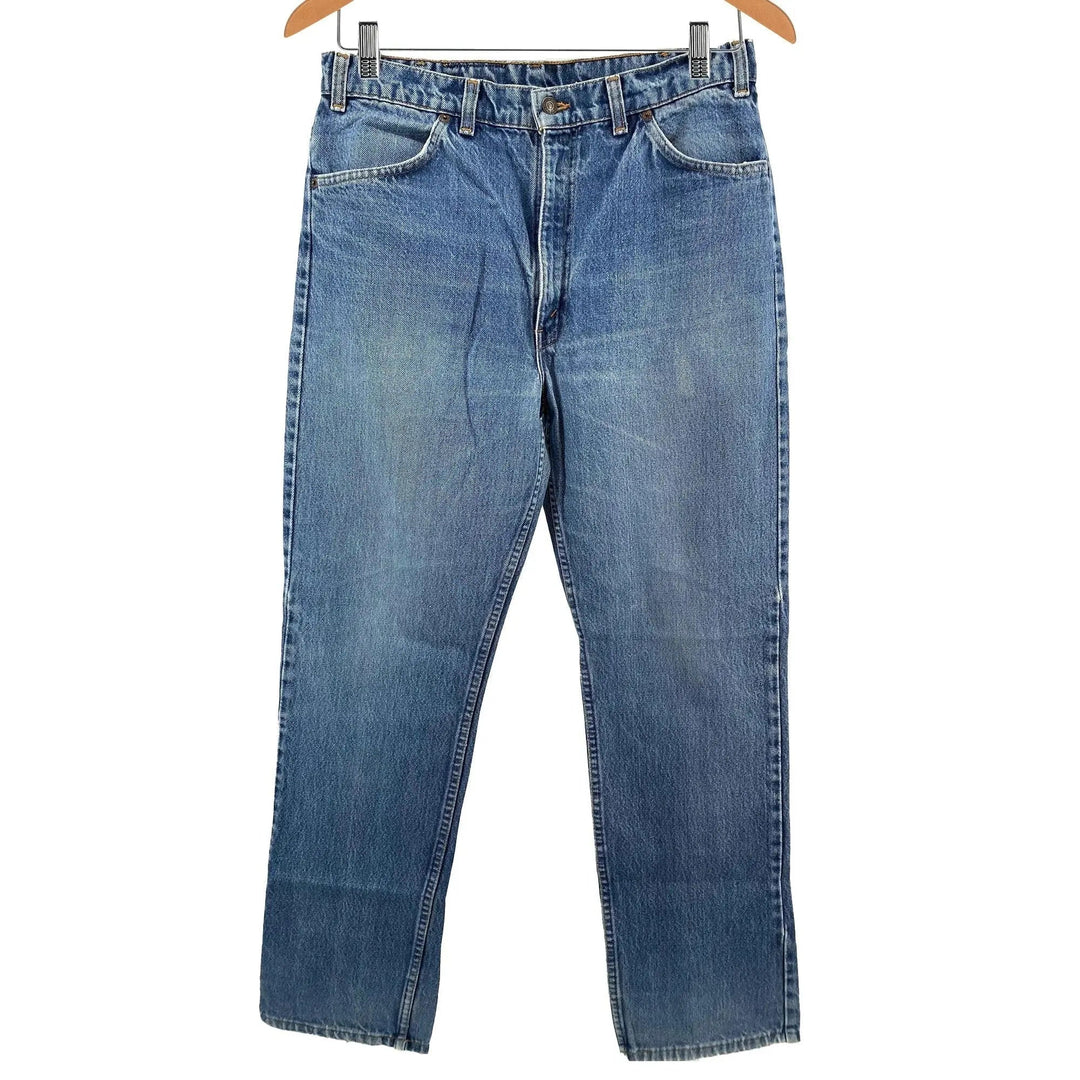 Vintage Levi's Orange Tab 619 Regular Fit Blue Jeans - Men's 33/32 Great Lakes Reclaimed Denim