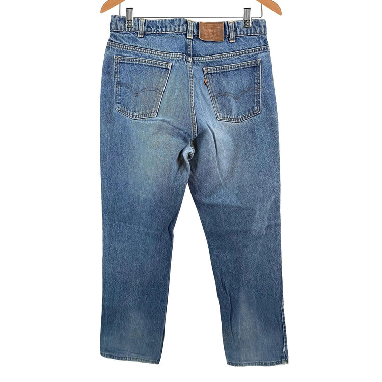 Vintage Levi's Orange Tab 619 Regular Fit Blue Jeans - Men's 33/32 Great Lakes Reclaimed Denim