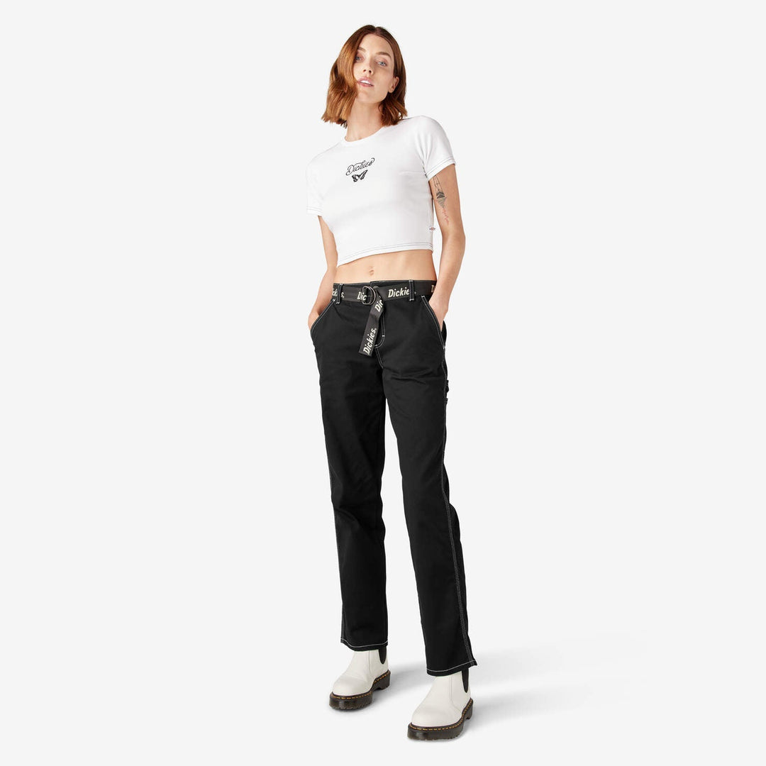 Dickies Pants SKU: womens-relaxed-fit-carpenter-pants-fpr5165 - Great Lakes Reclaimed Denim