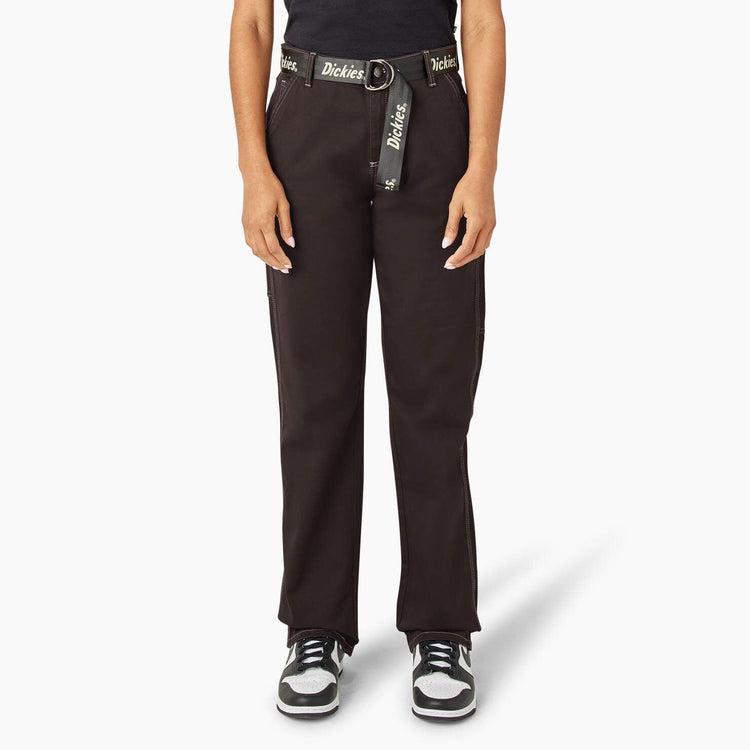 Dickies Pants SKU: womens-relaxed-fit-carpenter-pants-fpr5165 - Great Lakes Reclaimed Denim