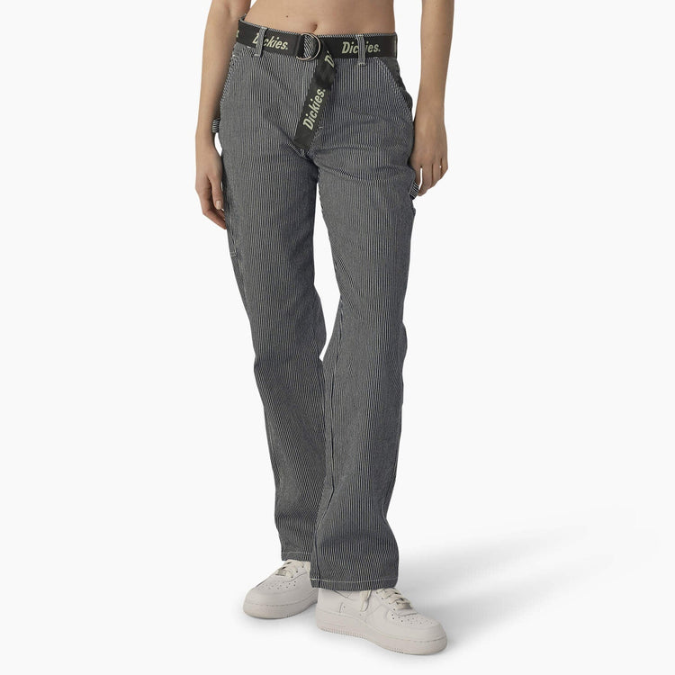Dickies Pants SKU: womens-relaxed-fit-carpenter-pants-fpr5166 - Great Lakes Reclaimed Denim