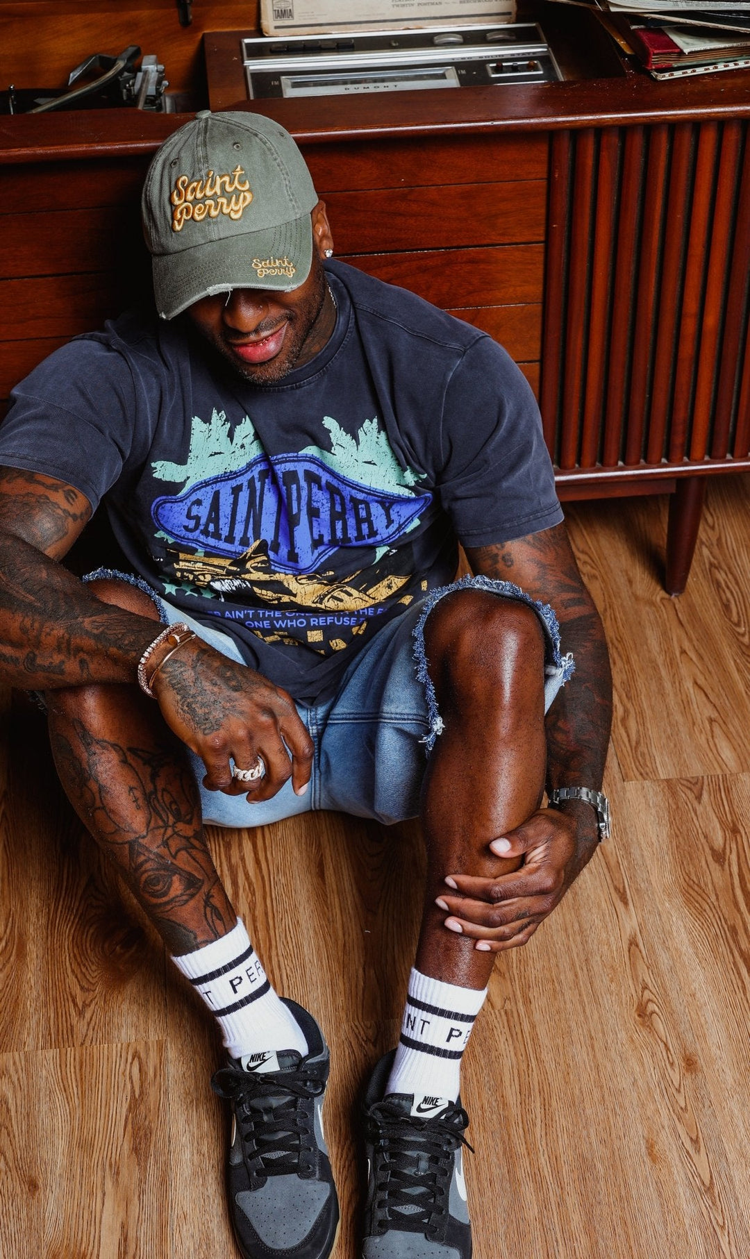 Saint Perry Laid Back Short Denim