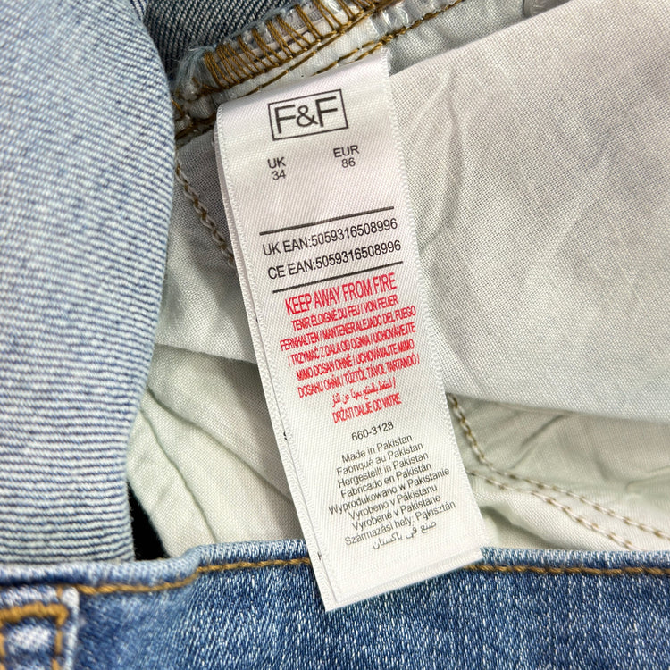 F&F Shorts SKU: 1551 - Great Lakes Reclaimed Denim