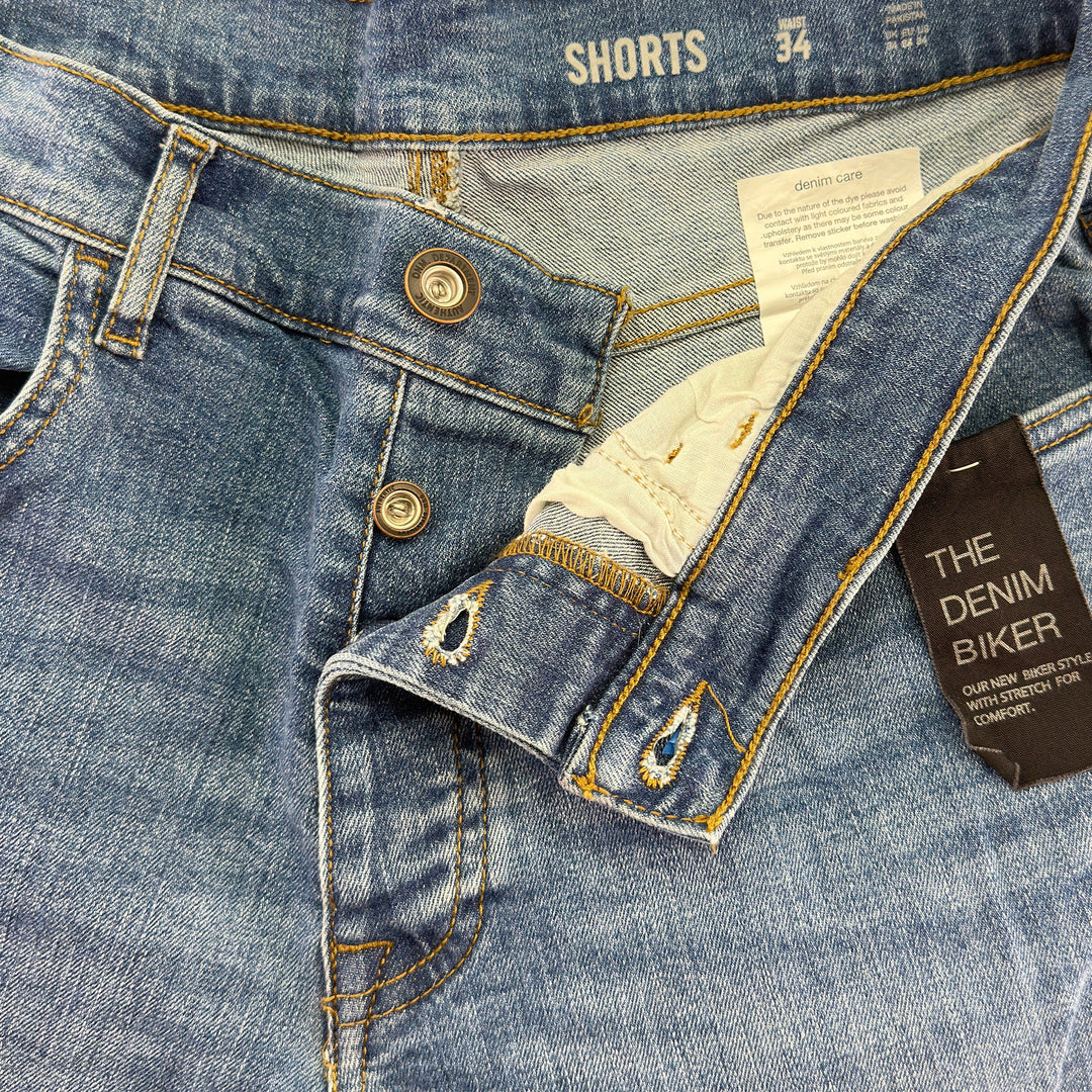 F&F Shorts SKU: 1551 - Great Lakes Reclaimed Denim