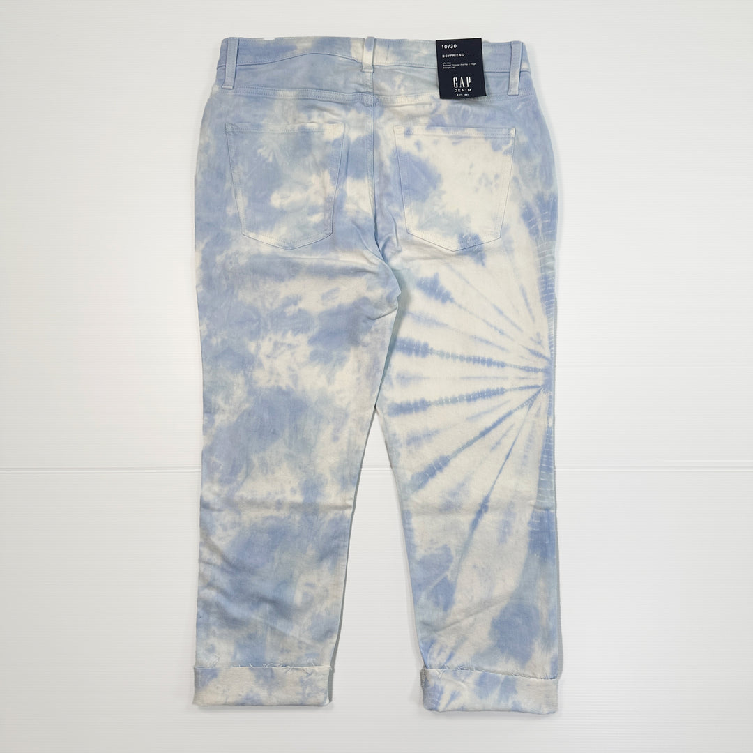 Gap Mid Rise Acid Bleached Boyfriend Ankle Jeans - 10/30 - NWT