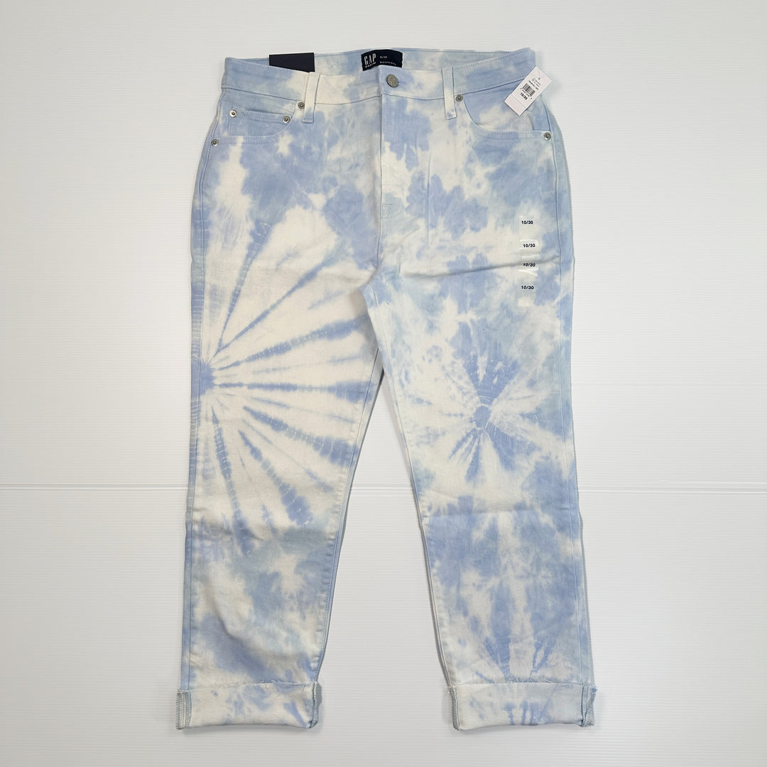 Gap Mid Rise Acid Bleached Boyfriend Ankle Jeans - 10/30 - NWT