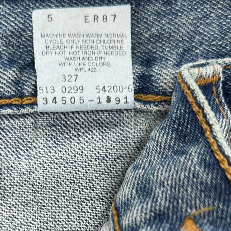 Men's Blue Vintage 90s Levi's 505 Shorts - Waist 36 Great Lakes Reclaimed Denim