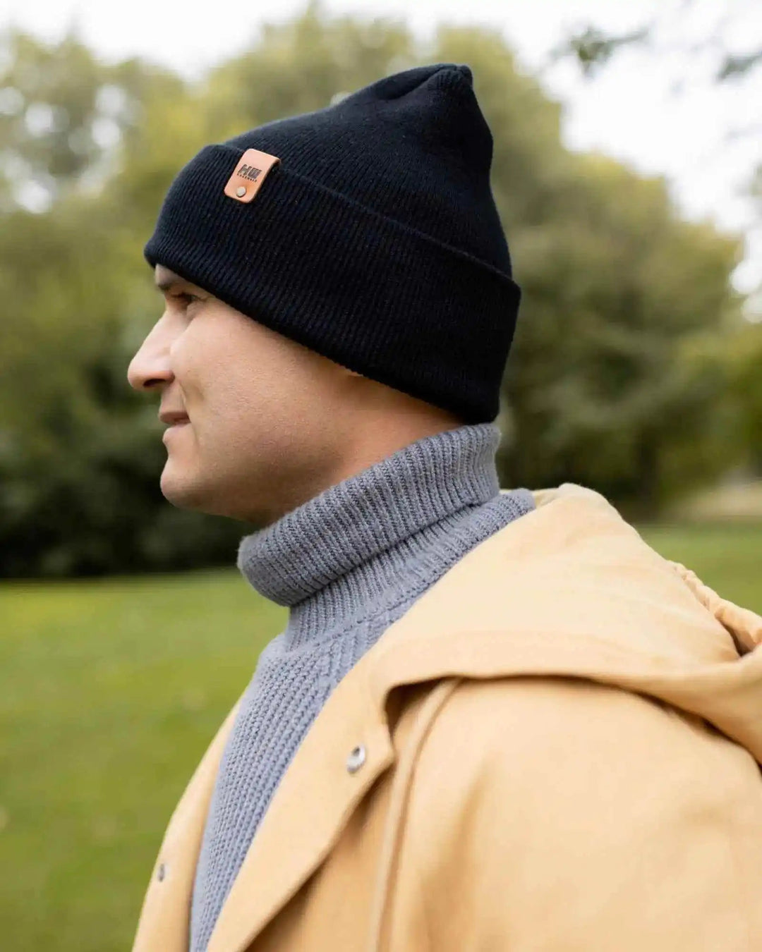 HAAKWEAR USA Beanies SKU: HWCCHS1BK - Great Lakes Reclaimed Denim