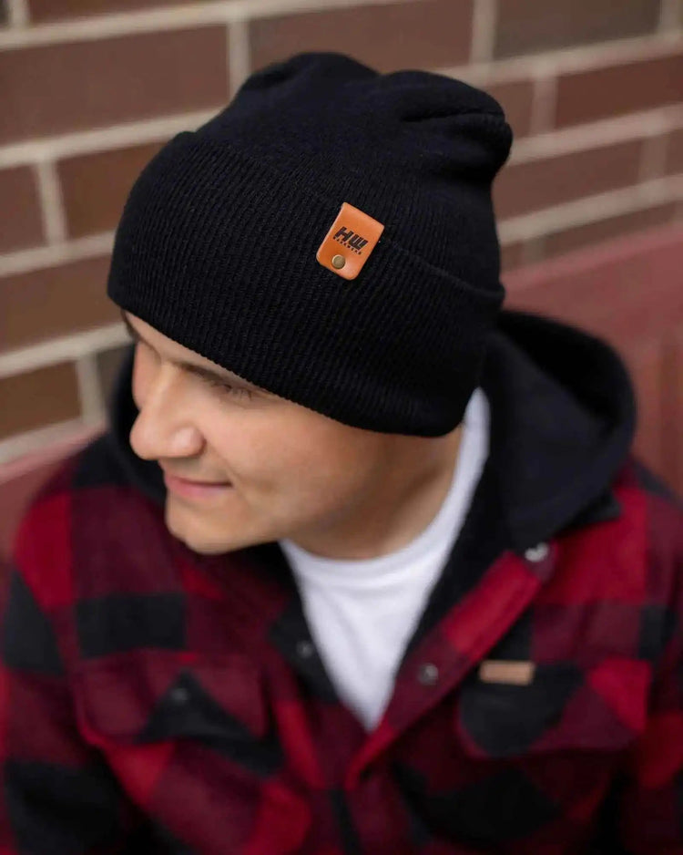 HAAKWEAR USA Beanies SKU: HWCCHS1BK - Great Lakes Reclaimed Denim