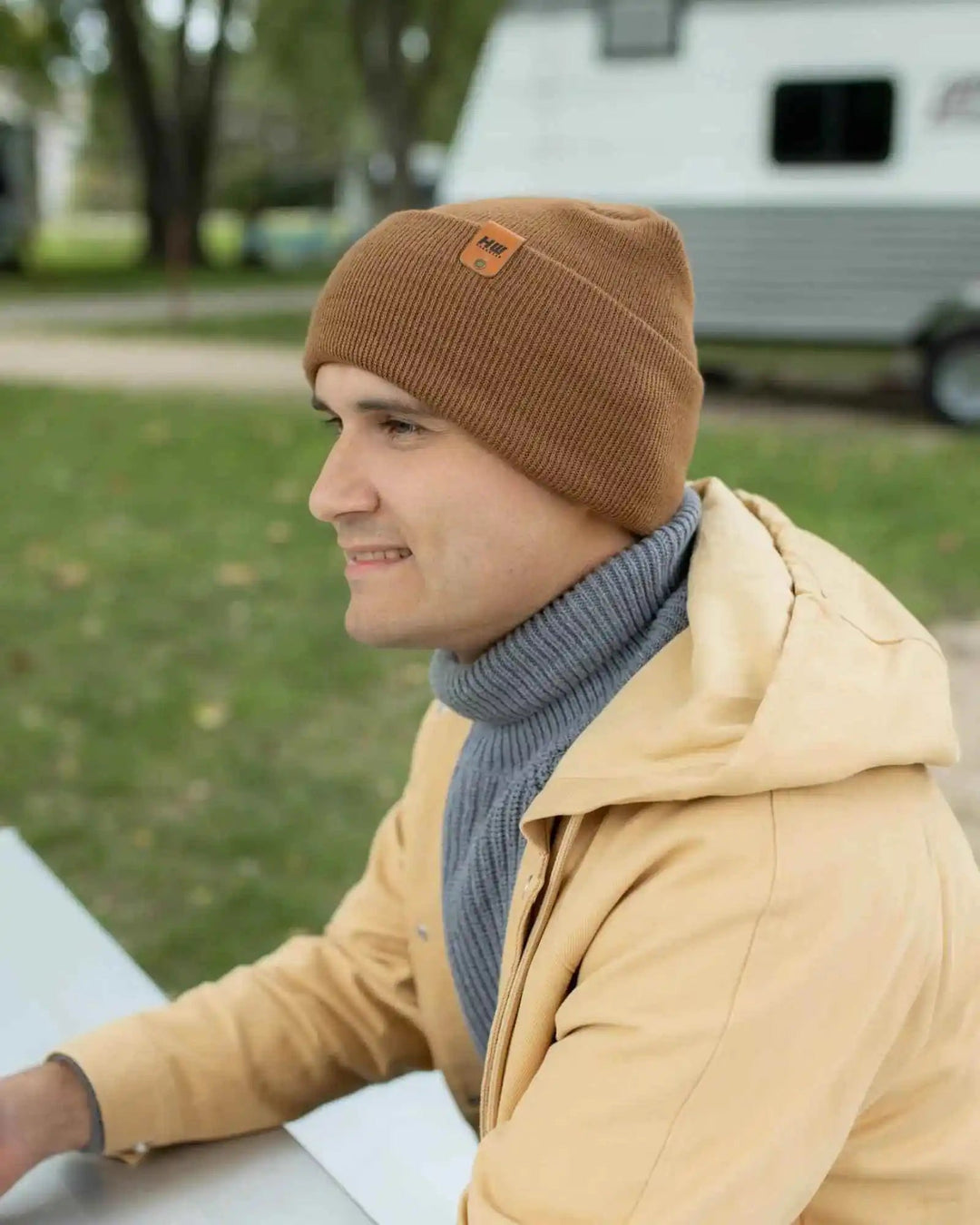 HAAKWEAR USA Beanies SKU: HWCCHS1BR - Great Lakes Reclaimed Denim