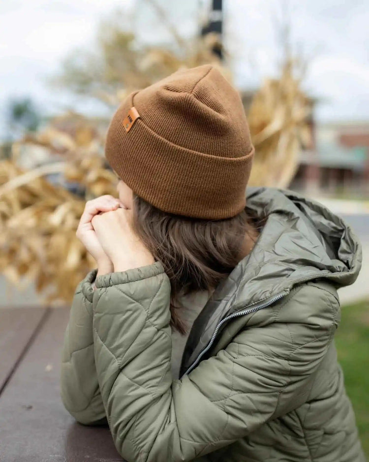 HAAKWEAR USA Beanies SKU: HWCCHS1BR - Great Lakes Reclaimed Denim
