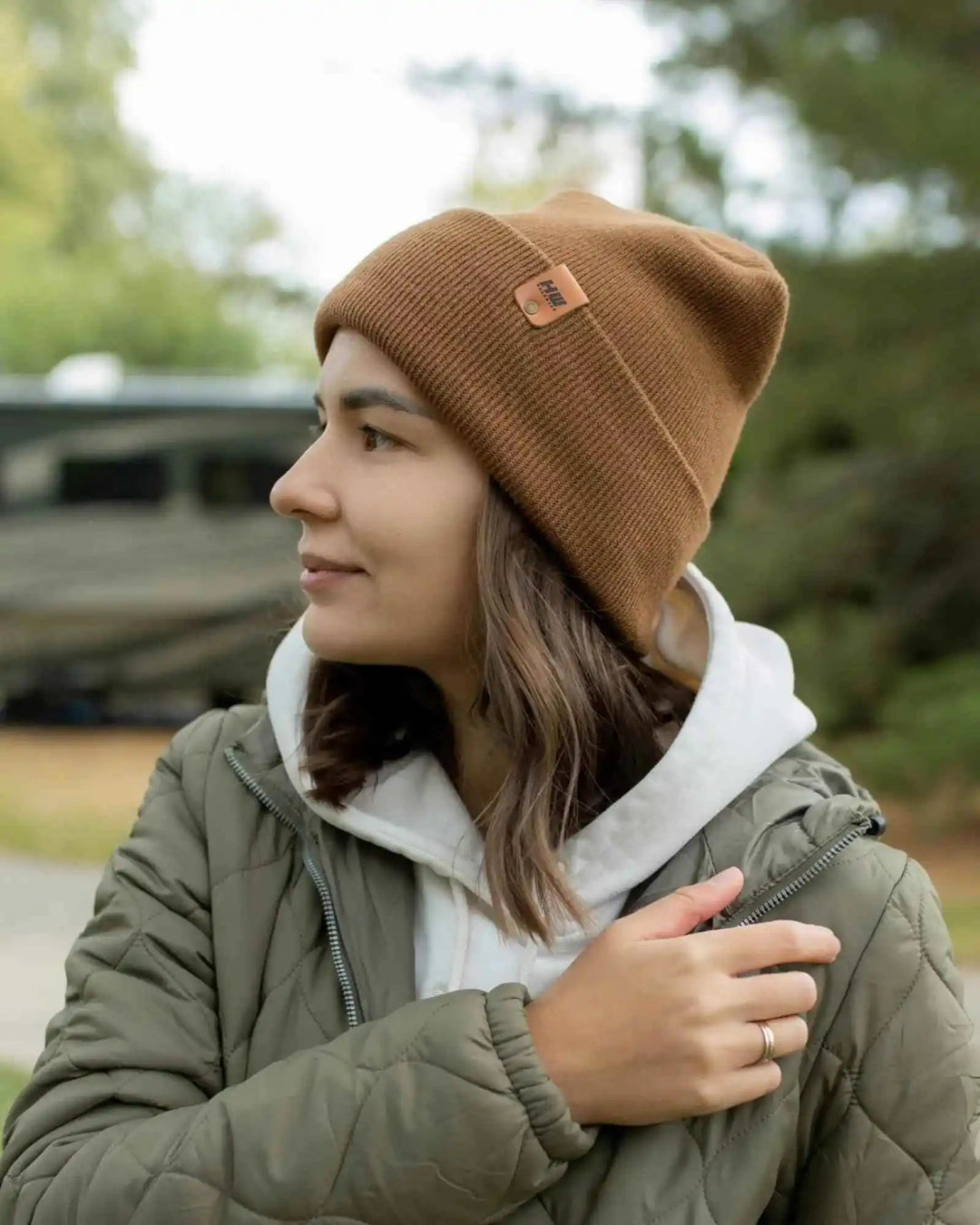 HAAKWEAR USA Beanies SKU: HWCCHS1BR - Great Lakes Reclaimed Denim