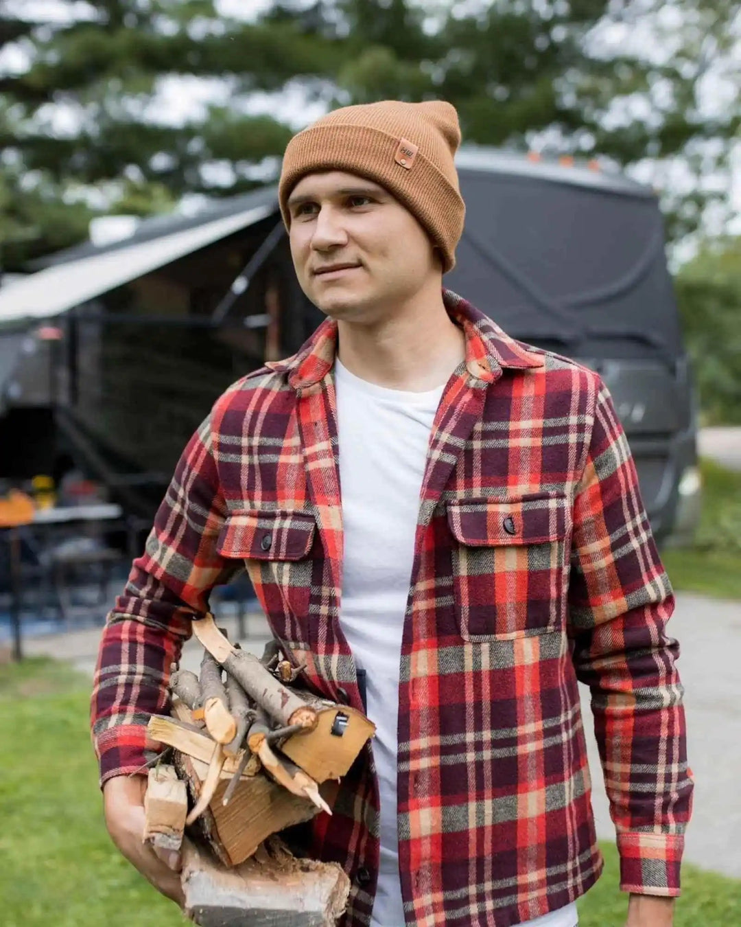 HAAKWEAR USA Beanies SKU: HWCCTS1BR - Great Lakes Reclaimed Denim