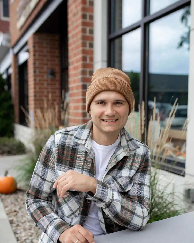 HAAKWEAR USA Beanies SKU: HWCCTS1BR - Great Lakes Reclaimed Denim