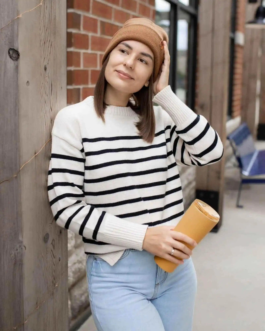 HAAKWEAR USA Beanies SKU: HWCCTS1BR - Great Lakes Reclaimed Denim