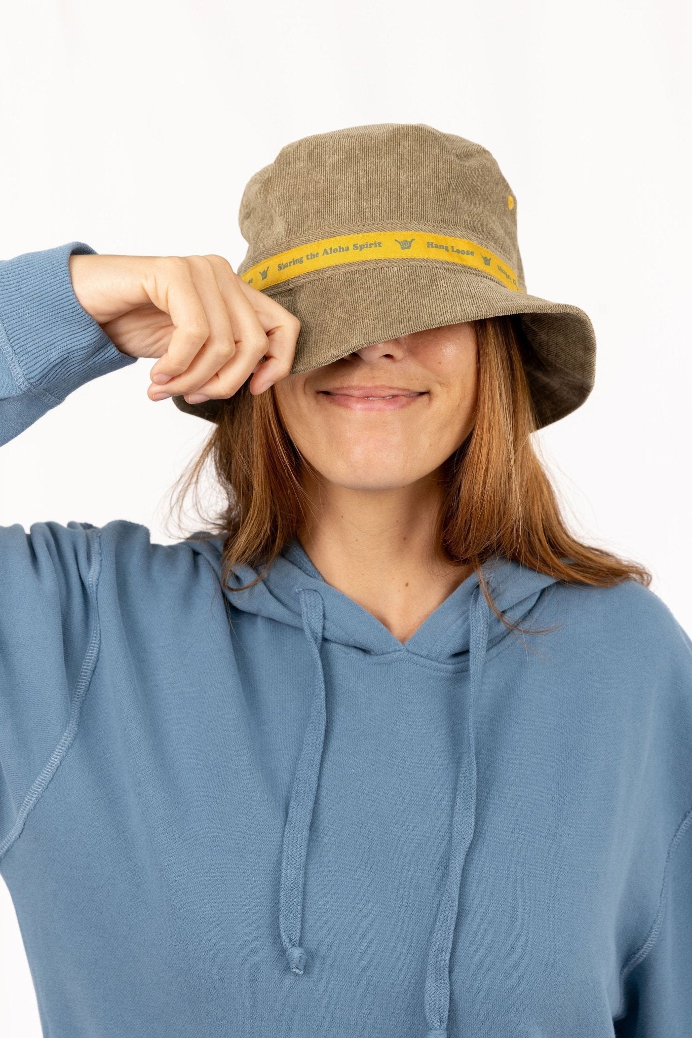 Hang Loose Bucket Hats SKU: HL1227137O/S-FBA - Great Lakes Reclaimed Denim