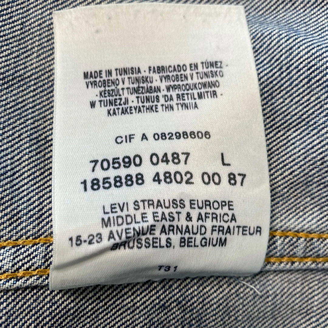 Vintage Levi's 70590 04 Trucker Jacket - Women's Large Great Lakes Reclaimed Denim