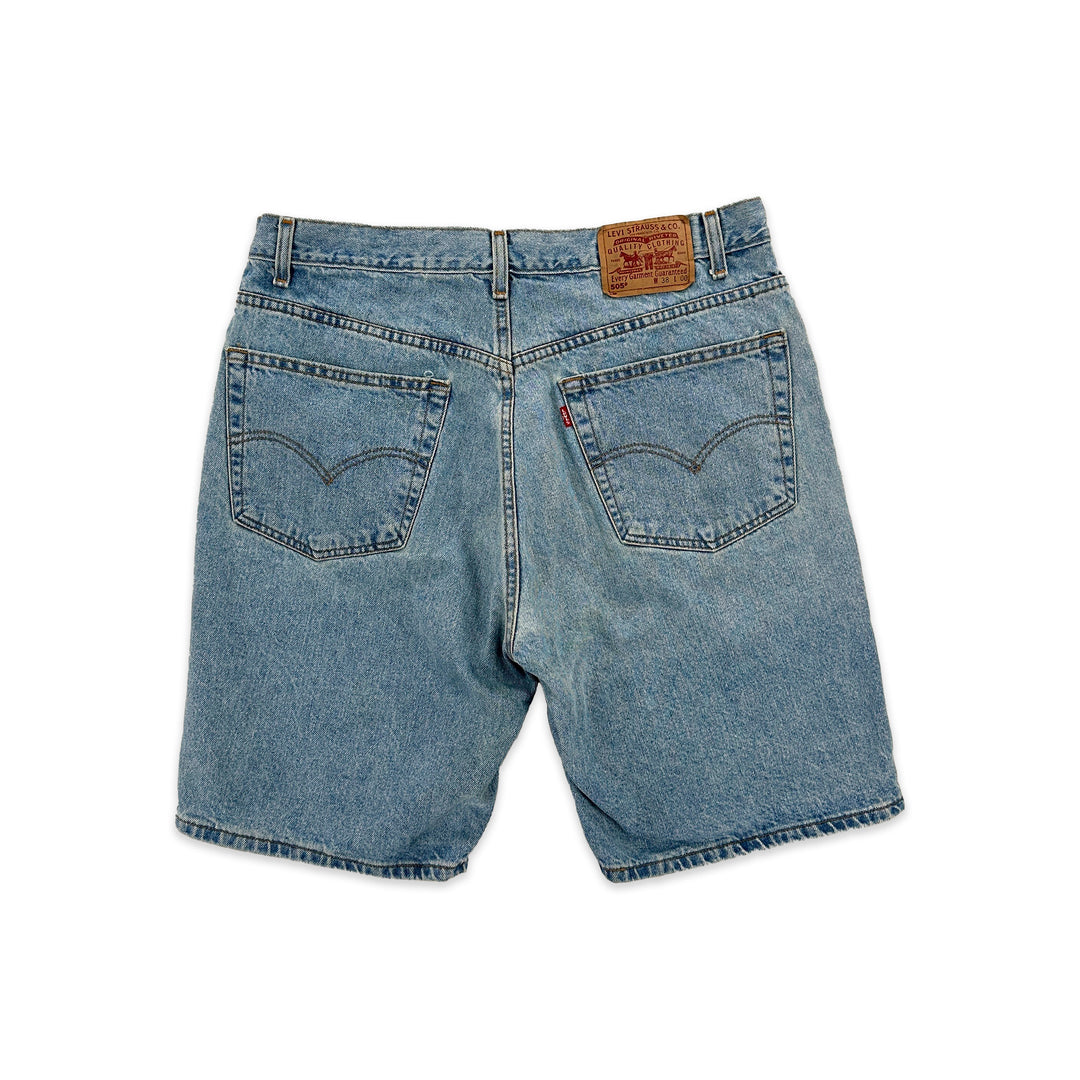 Vintage 90s Levi's 505 Regular Fit Shorts - Waist 36 Great Lakes Reclaimed Denim