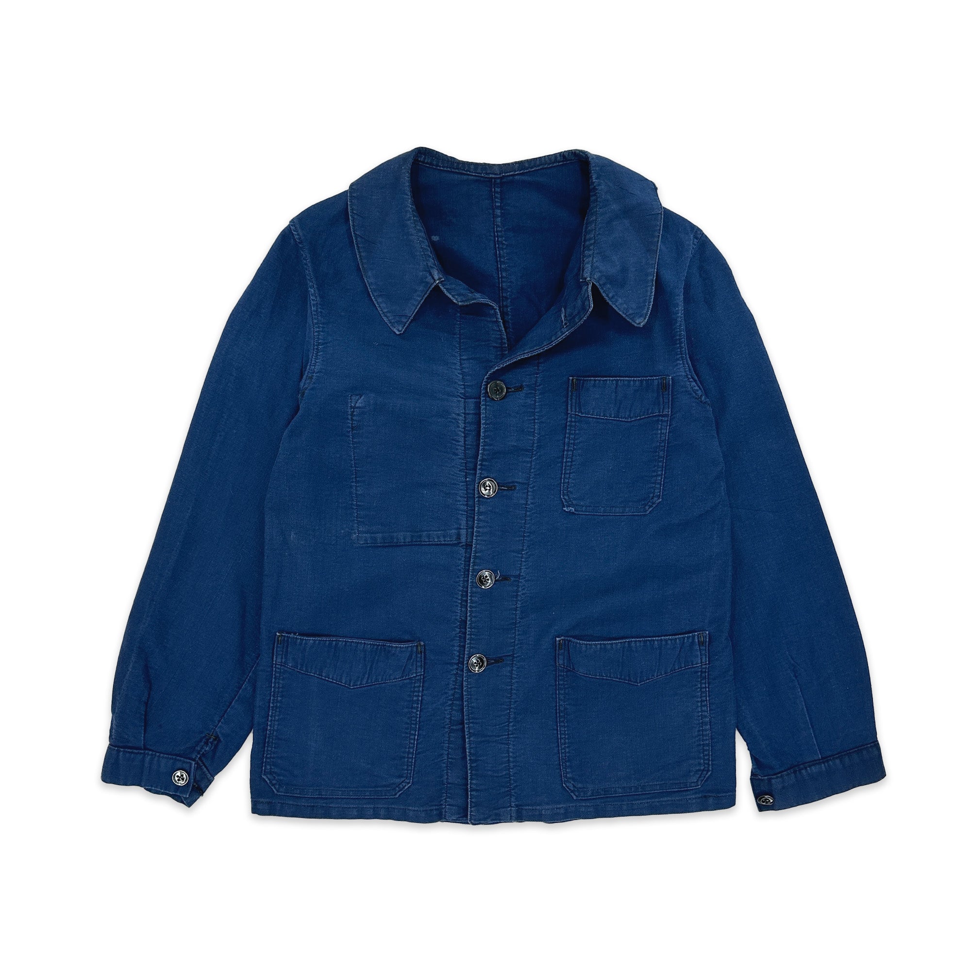 Vintage Bleu de Travail French Work Jacket - Women's Small Great Lakes Reclaimed Denim