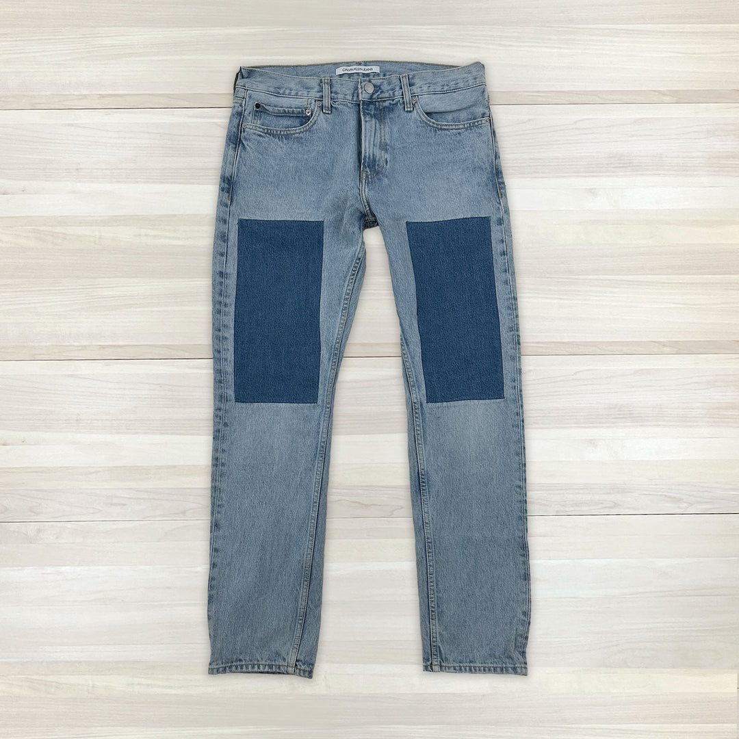 Men's Blue Calvin Klein Slim Fit Jeans - 34x32