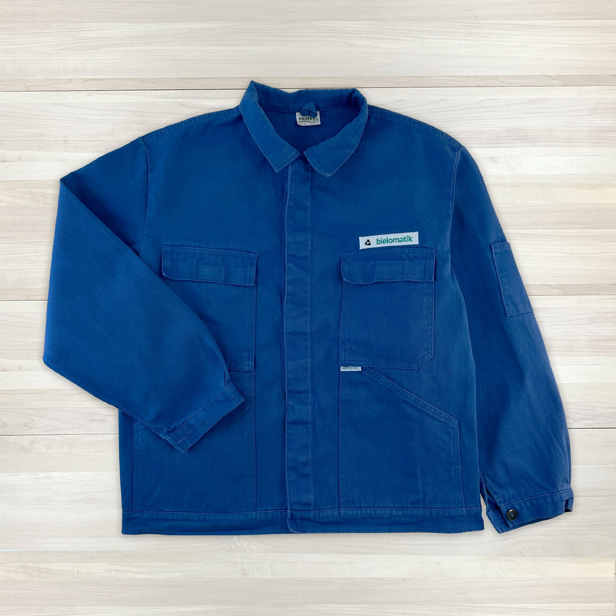 Blue European Work Jacket - Men's Large