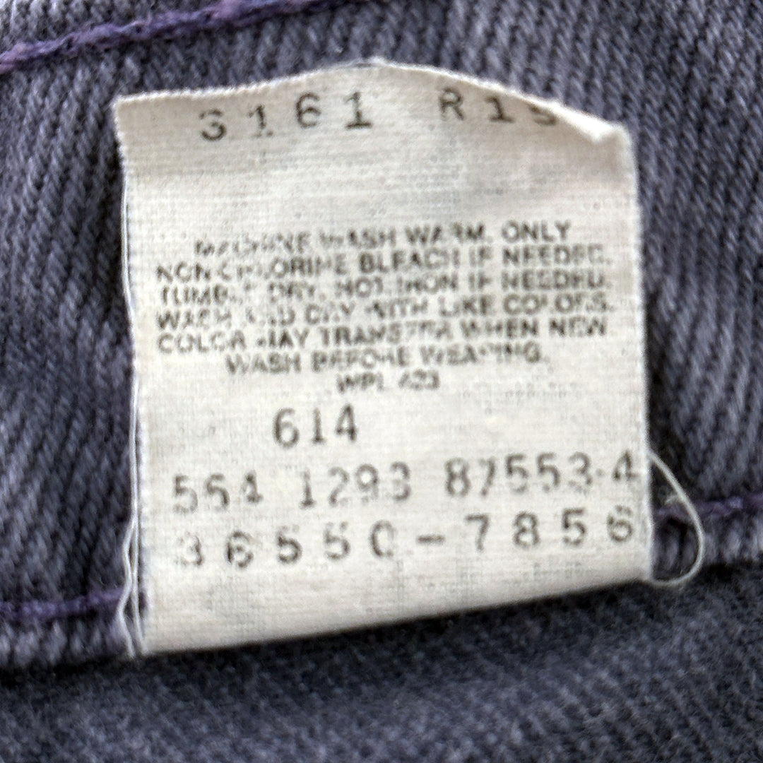 Men's Vintage Purple Levi's 550 Orange Tab Shorts - Measures 35x10