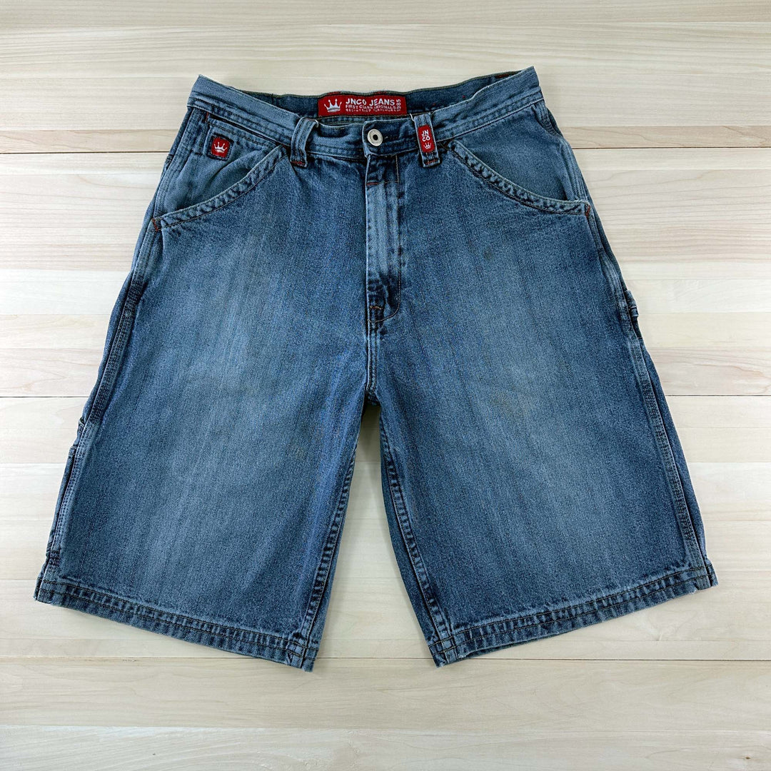 Men's Vintage Blue JNCO Carpenter Shorts - 33 Waist