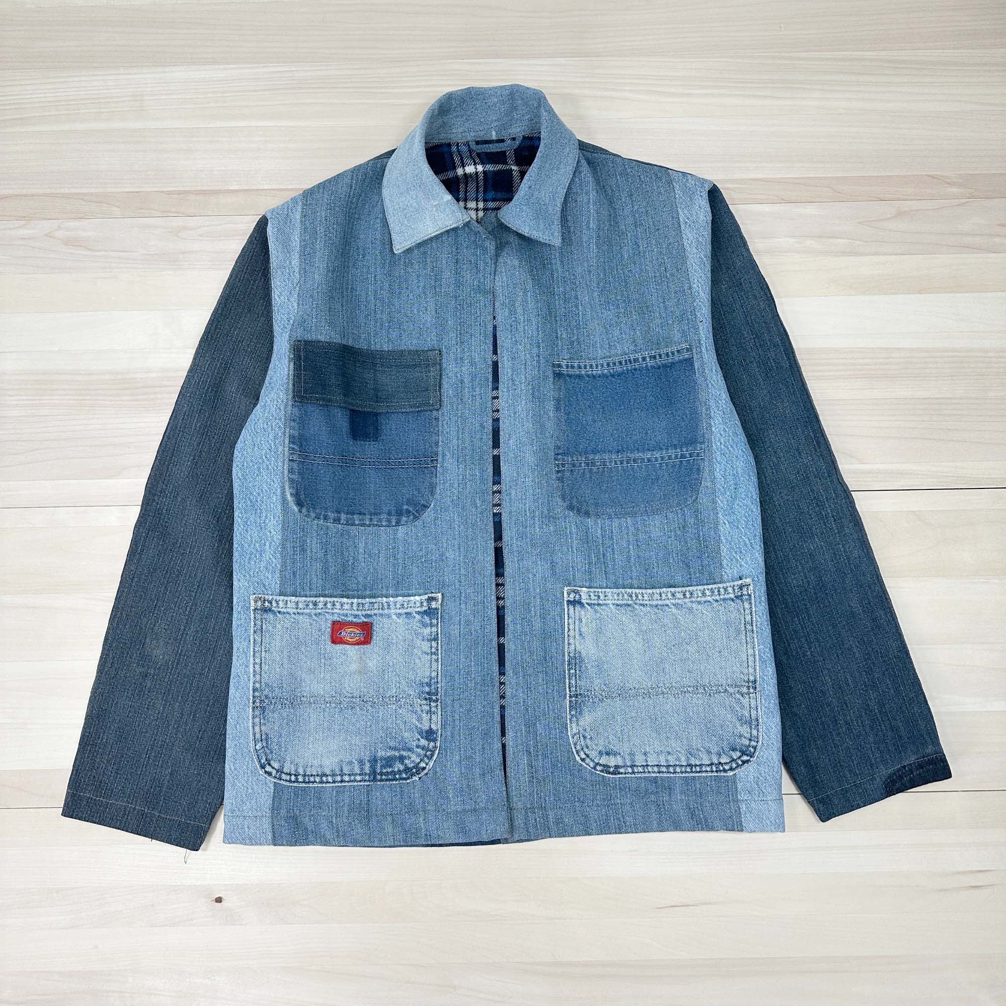 Chore Coat Made From Recycled Dickies Work Jeans - Small / Medium