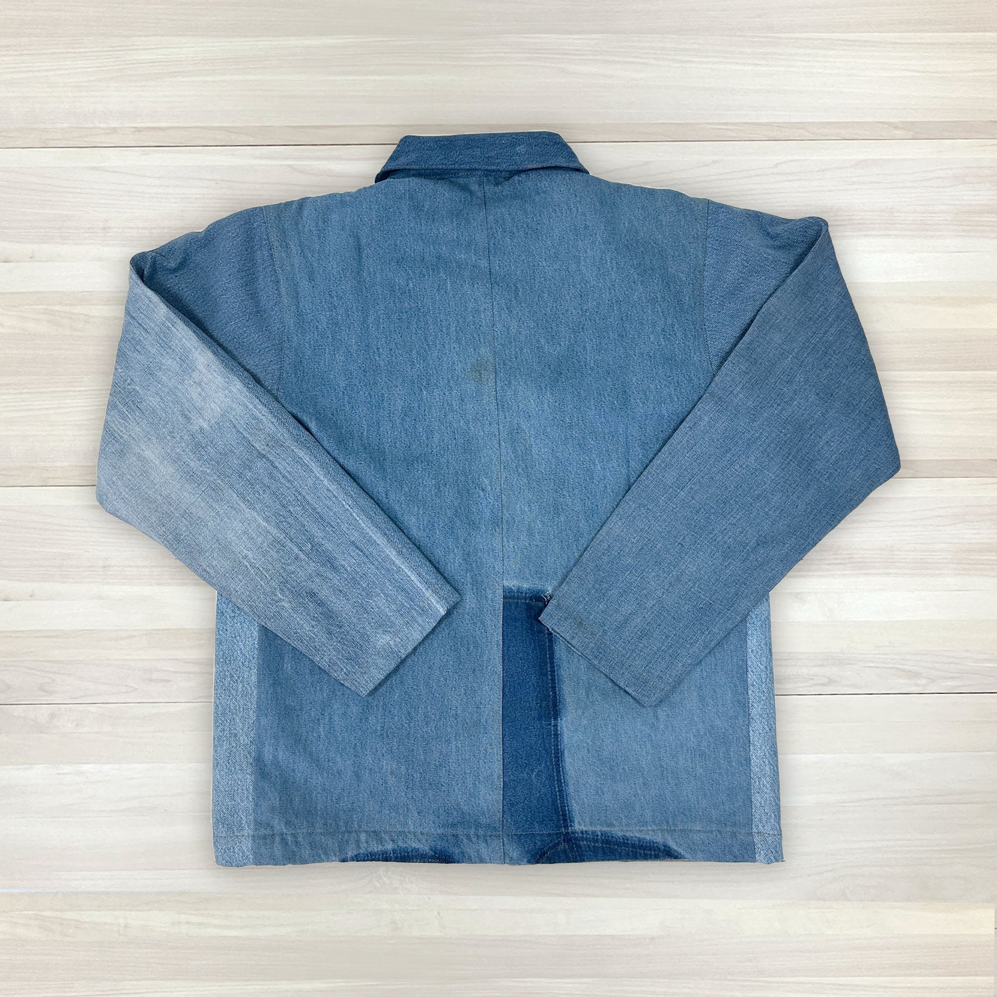 Chore Coat Made From Recycled Carhartt Work Jeans - Small-4